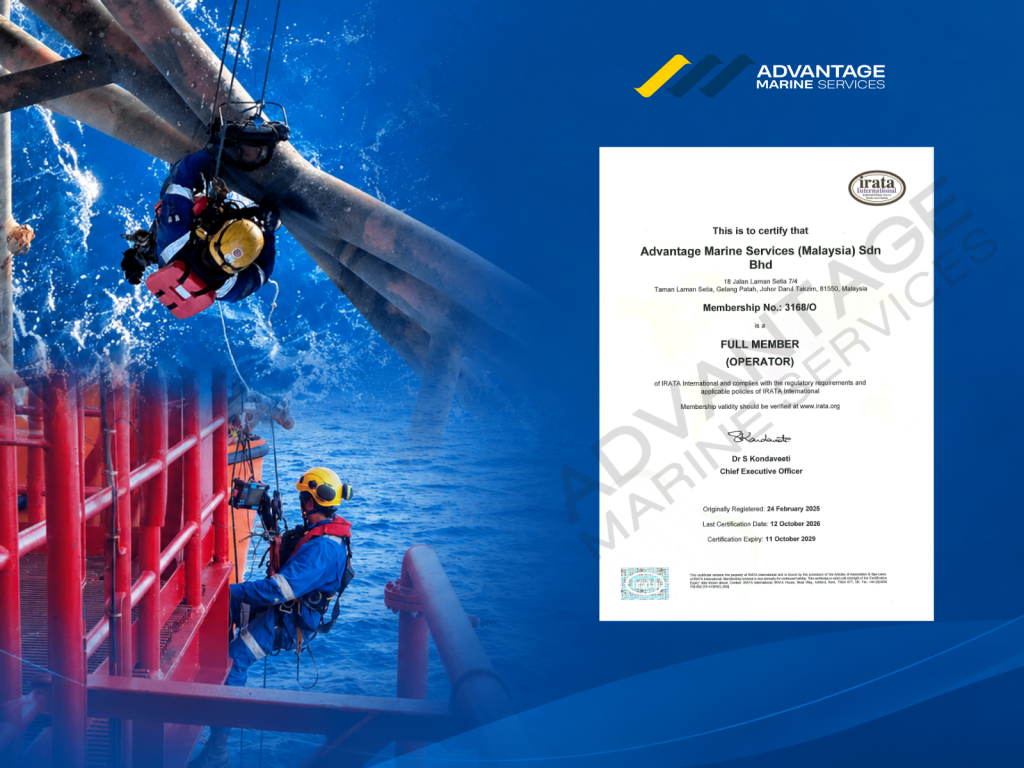 AMS is officially recognised as an IRATA International Operator
